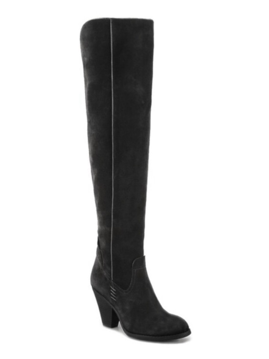 MIA Shoes - MIA Nigel black suede over the knee boots
